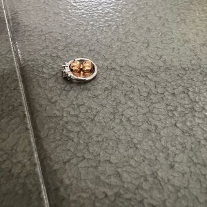 2mm Diamond Princess Hoop Earring never worn. 5mm in circumference.